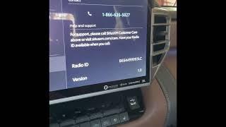 Find the SiriusXM radio ID on The new Toyota Multimedia 2022-23