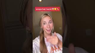 CRAZY snapchat hack ️ #shorts