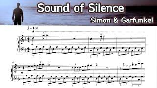 Sound  of Silence  Piano Sheet Music Simon & Garfunkel   by  SangHeart Play