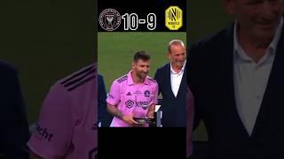 Inter Miami vs Nashville 2023 Leagues Cup Final Penalty Shootout #football #youtube #shorts #messi