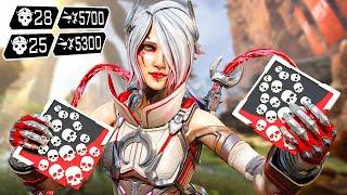 CATALYST 53 KILLS & 11000 DAMAGE IN TWO GAMES Apex Legends Gameplay