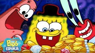 Bob Esponja  ¡Las MAYOR búsquedas del tesoro de Bob Esponja ‍️  40 minutos  Español