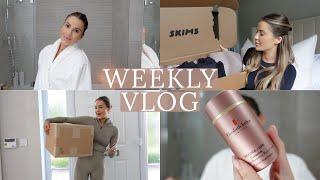 HOME ALONE FOR A WEEK SKIMS & VARLEY HAULS SKIN UPDATES  WEEKLY VLOG  NADIA ANYA