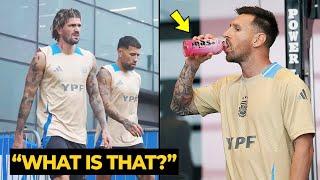 De Paul teased Messi while promoting his hydration drink during Argentinas training  Football News