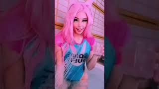 Among us Belle Delphine  Pink is sus ‍️ gamer girl bath water cosplay #shorts #tiktok #trend