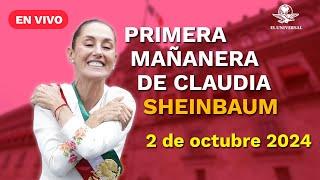 Primera conferencia mañanera de la presidenta Claudia Sheinbaum  EN VIVO