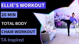 ELLIES WORKOUT  20 MIN LEG WORKOUT AT HOME WITH CHAIR  TRACY ANDERSON INSPIRED WORKOUT