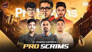 Phoenix Pro Scrims  @JONATHANGAMINGYT  @GodLikeEsportss @sc0utOP @txninjajod @goblinbgmi @S8ULGG