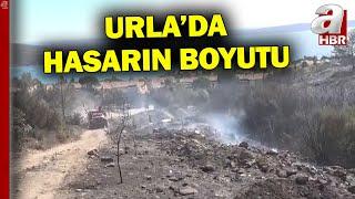 Urlada Hasarın Boyutu Yanan Alanlar Böyle Görüntülendi l A Haber