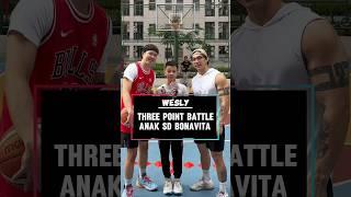 Wesly dapet Rp100.000 karena menang three point battle #basketball #challenge