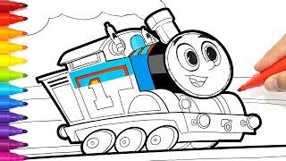 Thomas & Friends All Engines Go . Thomas Train Drawing and Coloring Pages  Tim Tim TV