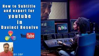 How to subtitle - caption using Davinci Resolve 16 - export to youtube URDU + Eng Sub