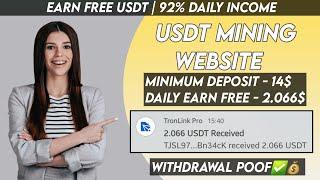 New USDT Site 2024  Best Usdt Investment Website  New Usdt Mining Site  New Usdt Earning Website