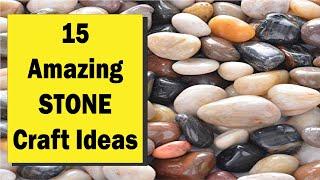 15 Amazing STONE Craft Ideas  Rocks Pebbles & Stones Craft Ideas  @CraftStack