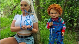 Chucky and Tiffany In Real Life Attack Me Remastered