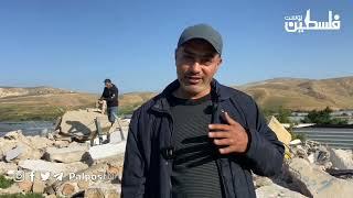 المواطن حمد أبو جيش يتحدث عن تفاصيل هدم الاحتلال لمنزله في قرية فروش بيت دجن شرق نابلس.