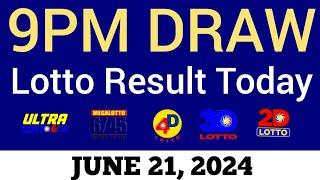 Lotto Result Today 9pm Draw June 21 2024 Swertres Ez2 PCSO Live Result