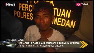 Pelaku Pencurian Pompa Air Toilet Masjid Dihakimi Warga di Deli Serdang - Police Line 0304