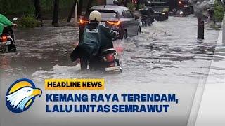 Hujan Deras di Jakarta Ruas Jalan Tergenang