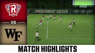 Radford vs. Wake Forest Match Highlights  2024 ACC Mens Soccer