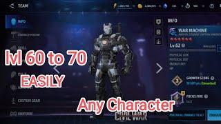 How to do level 70 to a character in Marvel Future Fight