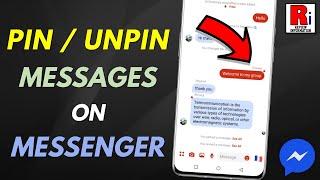 How to Pin  Unpin Any Message on Facebook Messenger