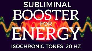 SUBLIMINAL ENERGY BOOSTER  Feel Wide Awake Energetic & Alert With Isochronic Tones  Beta Waves