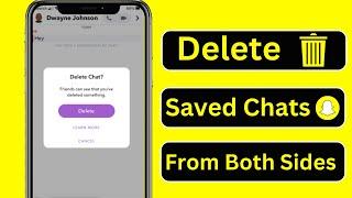 How to Delete Saved Chats on Snapchat From Both Sides  All At Once