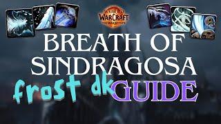 How to play Breath of Sindragosa Frost Death Knight  Frost DK guide 11.0.2 The War Within