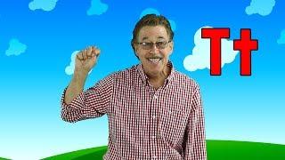 Letter T  Sing and Learn the Letters of the Alphabet  Learn the Letter T  Jack Hartmann
