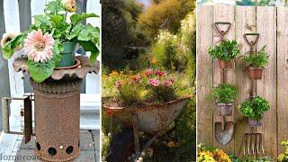 34+ DIY Rusted Metal Garden Art & Decor Projects  DIY Gardening