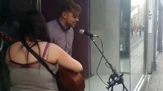 Random Guy Joins In with Busker AMAZING