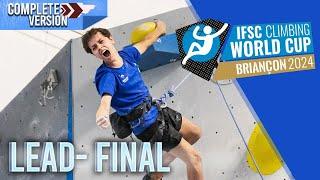 IFSC Briançon Lead worldcup 2024 - Final Men│Full replay