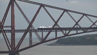 Flying Scotsman Centenary Crossing the Forth Bridge