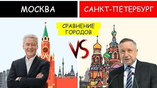 Москва vs Санкт-Петербург сравнение городов