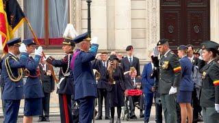 Belgian Royals Attends the Belgian Cenotaph Parade in Whitehall London 2024