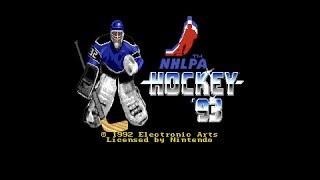 NHLPA Hockey 93 SNES 60Hz  US - Intro  Attract Mode feat. full length demo game