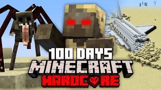 I survived 100 Days in a DESERTED WASTELAND in Minecraft and Heres What Happened