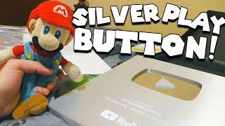 CrazyMarioBros YouTube Silver Play Button Unboxing - #YouTubeCreatorAwards