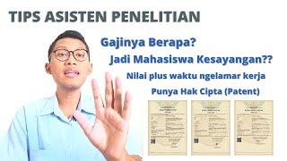 Tips Jadi Asisten Penelitian  Manfaat Jadi Asisten Penelitian  Asisten Dosen