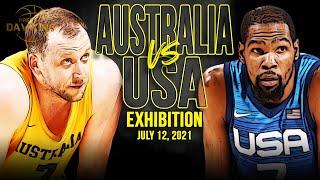 USA vs Australia Full Game Highlights  USA Basketball Exhibition  July 12 2021  1080p