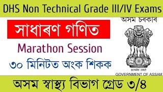 Maths Marathon session for DHS Exam  DHS Non Technical Grade 4 & Grade 3 exam  Mind Map Education