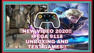 New Video 2020 Original IPEGA 9118 Golden Warrior Unboxing and Test Gamepad Games in Full HD 