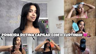 PRIMEIRA ROTINA CAPILAR COM O CABELO CURTO 🩷‍️  restauração + acidificação