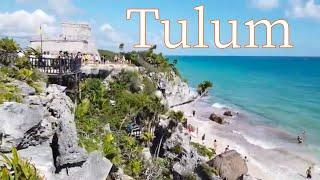 Tulum Mexico ruins of an ancient Mayan city and beach Quintana Roo