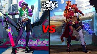 Samira Soul Fighter VS Chromocrash  Skin Comparison  Wildrift