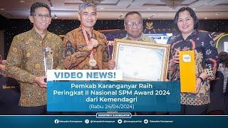 Pemkab Karanganyar Raih Peringkat II Nasional SPM Award 2024 dari Kemendagri