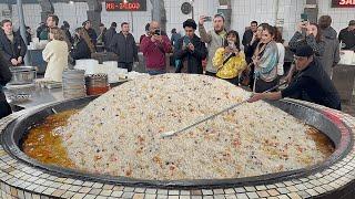 GIANT PILAF Biggest Wedding Pilaf in the World. Street Food