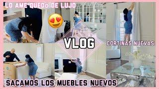 MarVlog#4 Hoy si Sacamos los Muebles NUEVOS La sala quedo de lujo Falta Mucho por HacerNadyVlogs