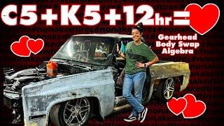 EPIC Weekend Body Swap Turning a C5 Corvette into an Auto Cross K5 Blazer Machine